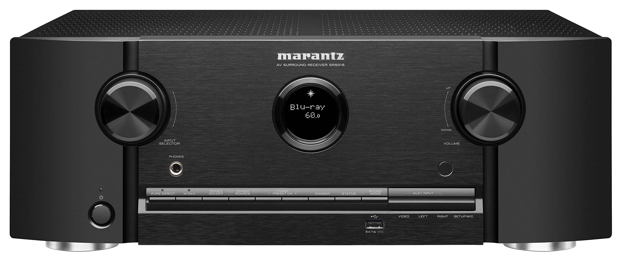 Marantz 8K UHD AVR SR5015 - 7.2 Ch (2020 Model) - Dolby Virtual Height Elevation
