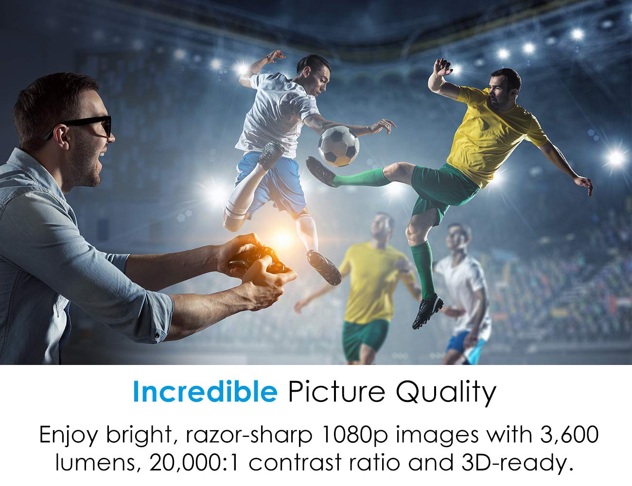 Optoma GT5600 Ultra Short Throw Gaming and Movie Projector